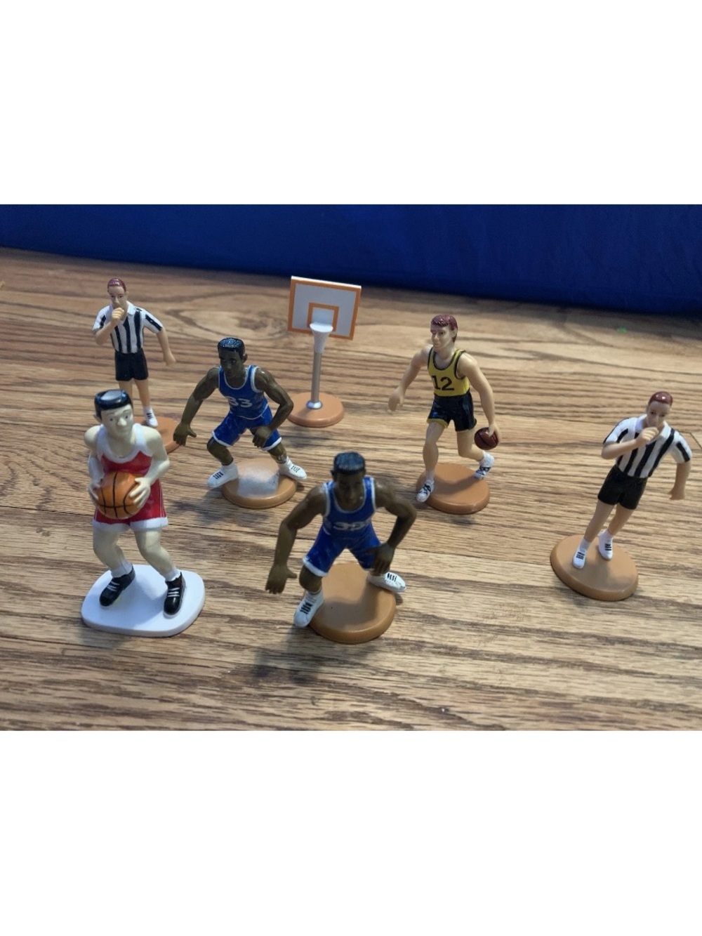 Lot of Cake Toppers –Vintage 90s Sports Basketball Player(s) Hoop(s) Referee(s)